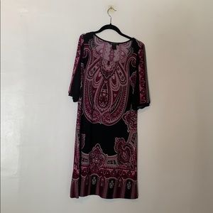 INC dress in patterened design. Lightweight.